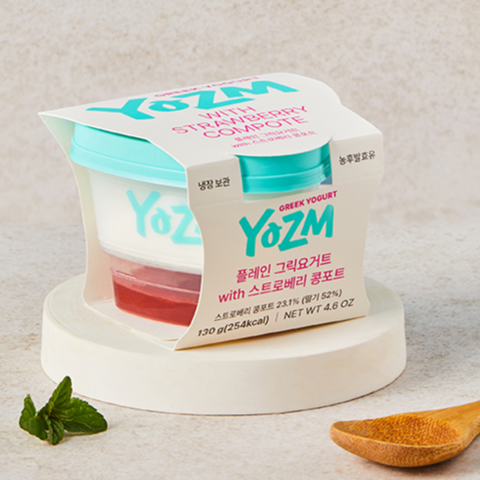 (expiry date: 15/12/2025) [YOZM] Greek Yogurt with Strawberry Compote 130g
