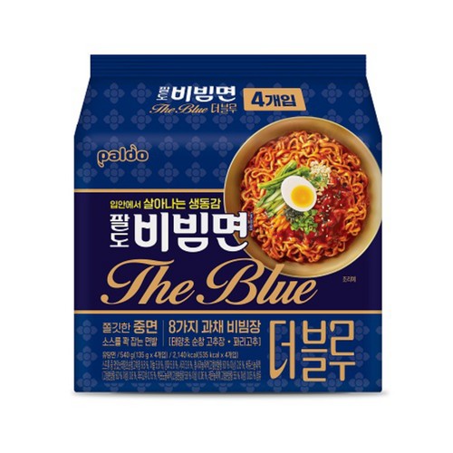 [Paldo] Instant Mix Noodles (The Blue) 135g*4p