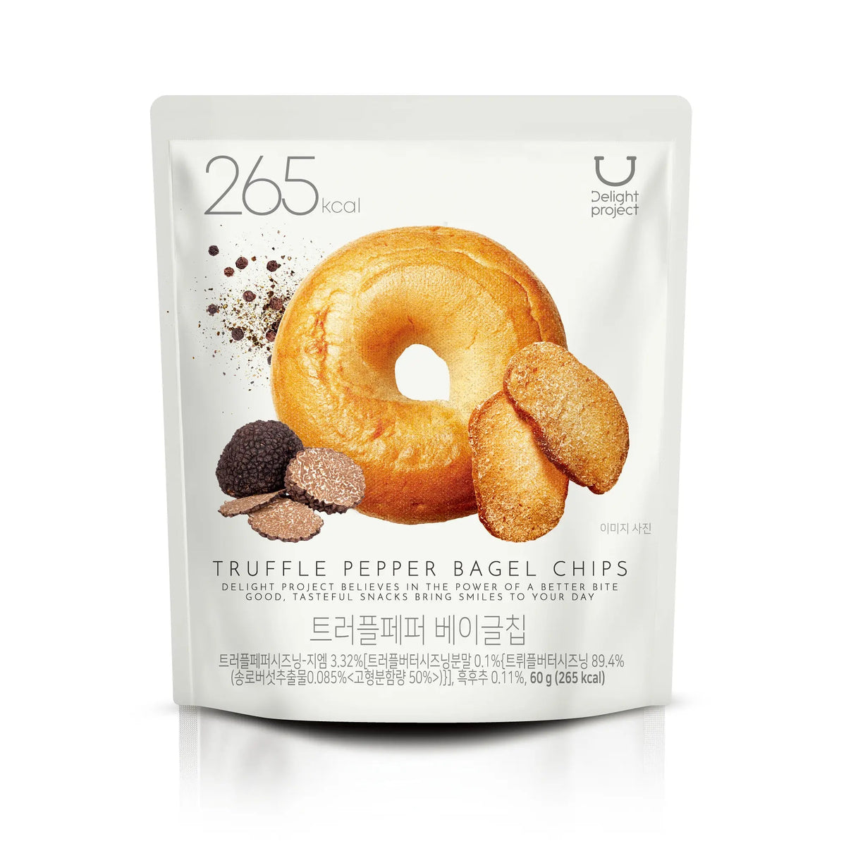 [Delight Project] 低熱量貝果脆片(黑松露胡椒味) 60g