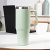 [DAISO] 大容量手柄保溫杯 900ml (綠色)