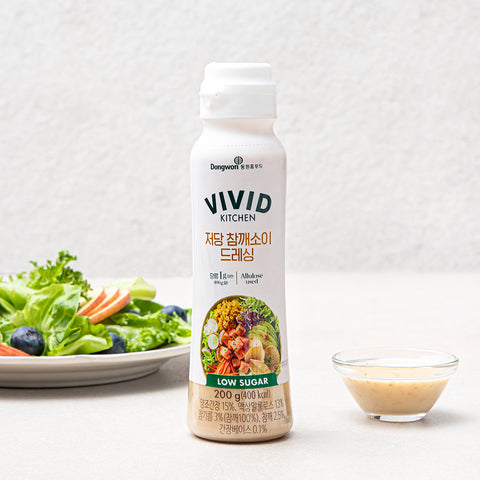[Dongwon] VIVID Kitchen Low Sugar Sesame Soy Dressing 200g