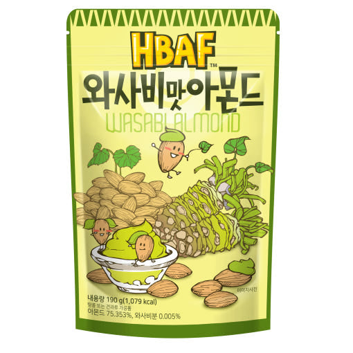 [HBAF] 와사비맛 아몬드 190g