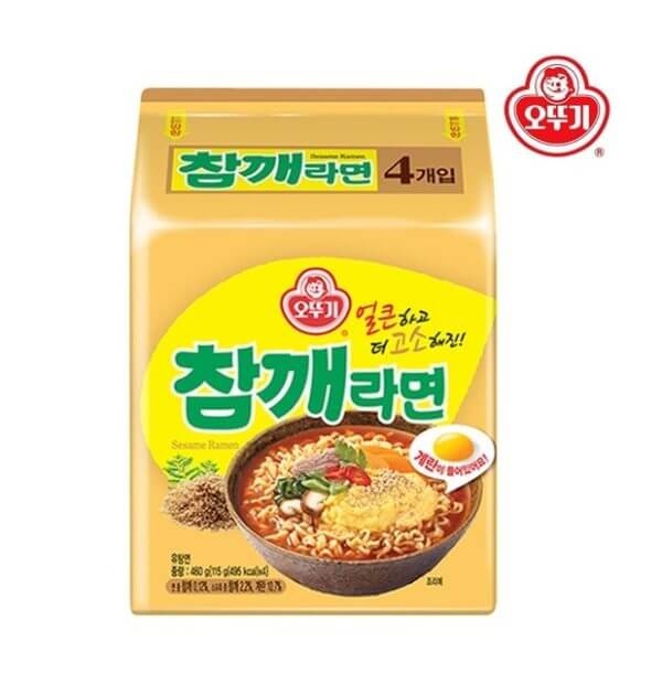 韓國食品-[Ottogi] Sesame Instant Noodle 115g*4p (no.7&22)