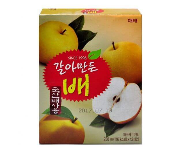 韓國食品-[海泰] 粒粒梨汁 238ml*12