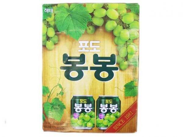韓國食品-[해태] 포도봉봉 238ml*12
