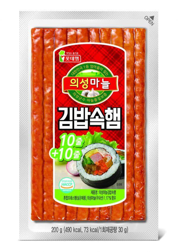 韓國食品-[롯데햄] 김밥속햄 200g