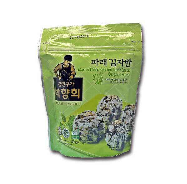 韓國食品-[Hanbaek] Roasted Seasoned Green Laver 60g