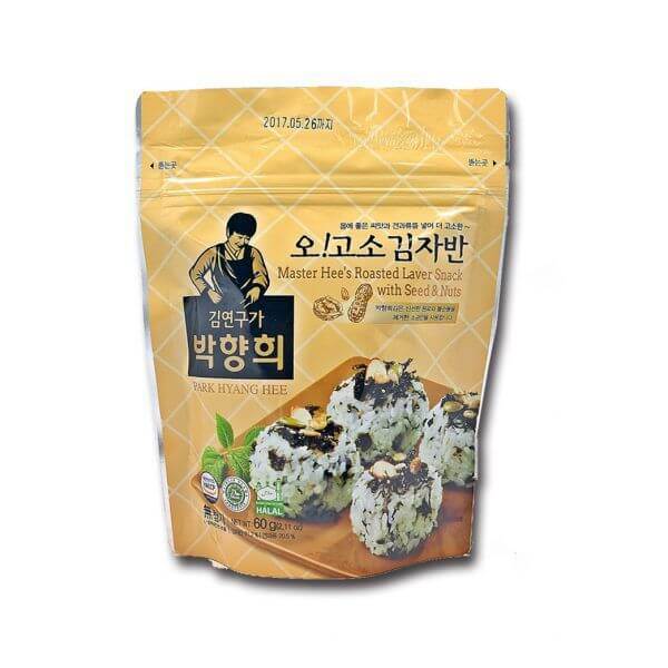 韓國食品-[漢白] 香噴噴花生佐飯紫菜 60g