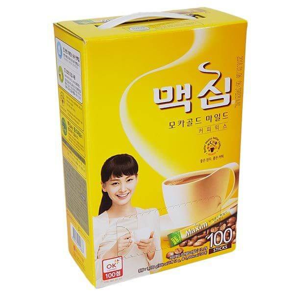 韓國食品-[Maxim] Mocha Gold Mild Coffee Mix 12g*100t