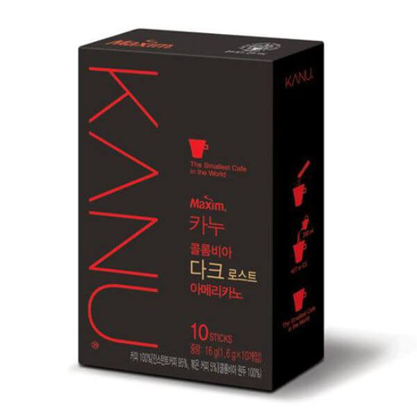 韓國食品-[Maxim] Kanu [Dark Roast Americano] 1.6g*10t (Coffee)