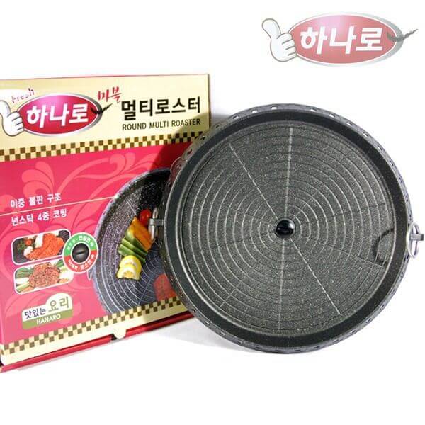 韓國食品-[Hyosung] Hanaro Multi BBQ Roaster Korea Grill Pan [Round]