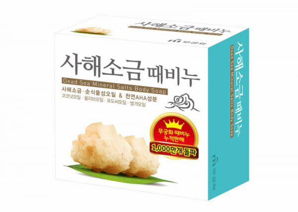 韓國食品-[木槿花牌] 死海鹽去角質用肥皂 100g