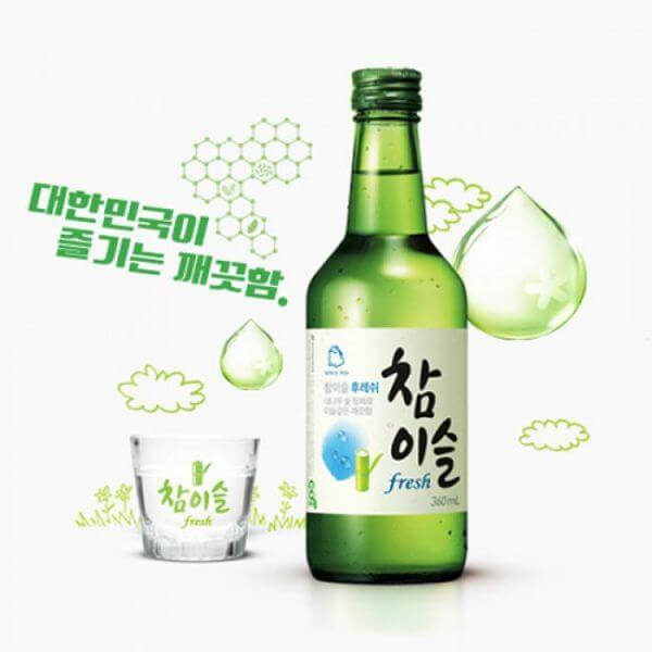 韓國食品-[하이트진로] 참이슬 [후레쉬] (소주) 360ml