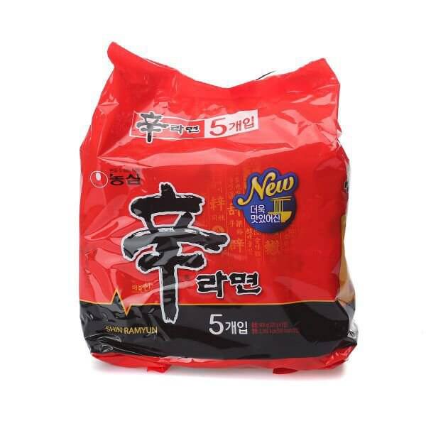 韓國食品-[Nongshim] Shin Instant Noodle 120g*5p