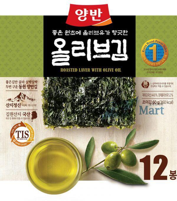 韓國食品-[東遠] 兩班橄欖油紫菜 5g*12包