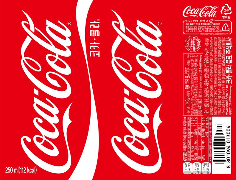 韓國食品-한국생산 코카콜라 250ml