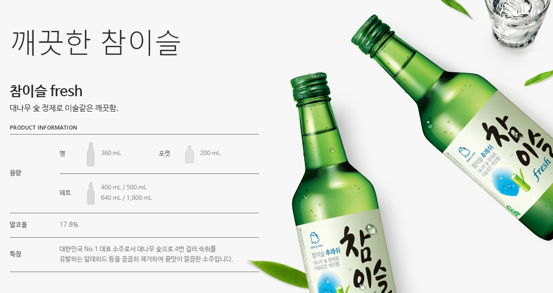 韓國食品-[Hitejinro] Chamisul Soju [Blue] 360ml