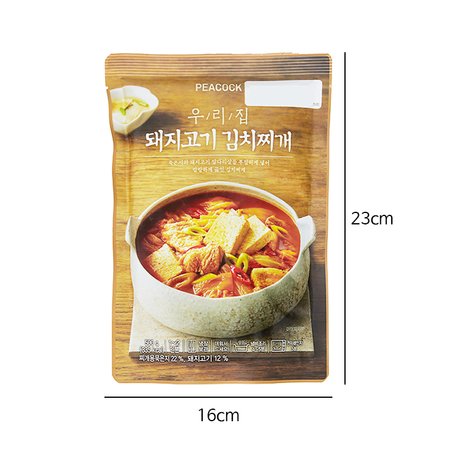 韓國食品-[피코크] 우리집 돼지고기김치찌개 500g