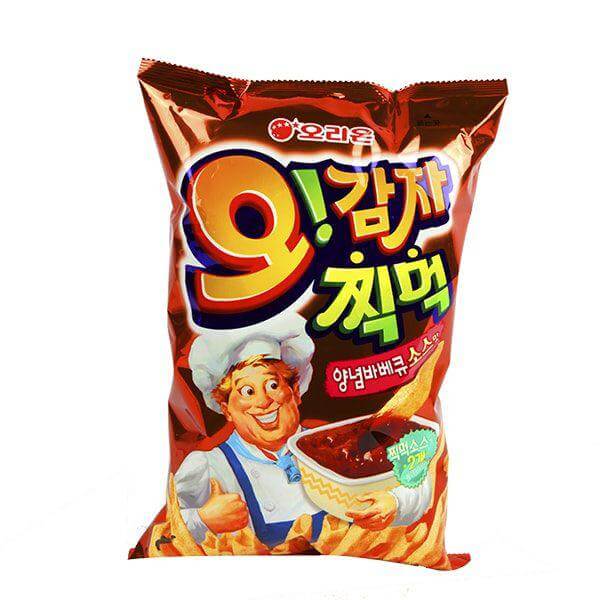 韓國食品-[오리온] 오감자[양념바베큐소스] 75g