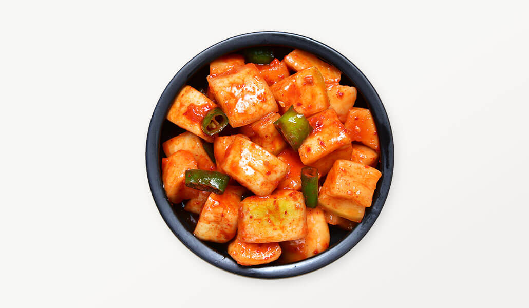 韓國食品-辣蘿蔔粒泡菜