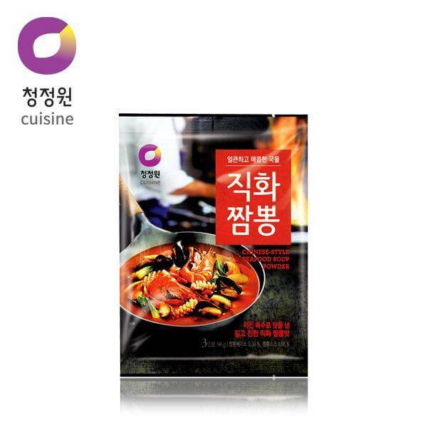 韓國食品-[清淨園] 辣海鮮湯麵粉 96g