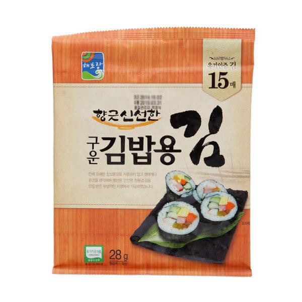 韓國食品-(Expiry Date: 9/6/2024) [Daemyung] Roasted Laver[Kimbab] 15p