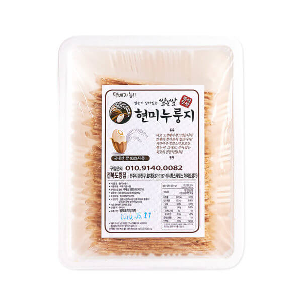 韓國食品-[Embryo Bud of Rice] Brown Scorched Rice Nurungji Cracker 500g