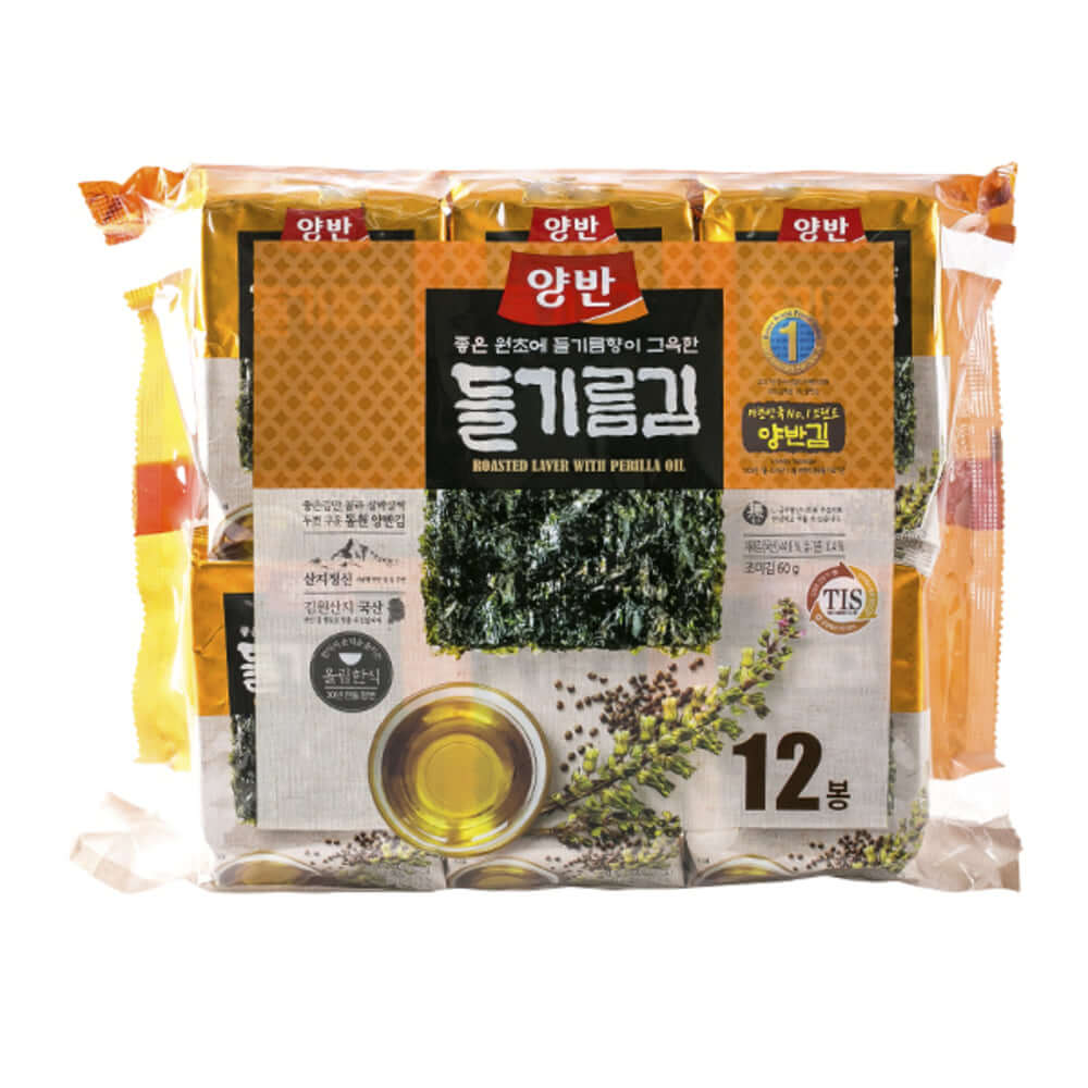 韓國食品-[Dongwon] Yangban Perilla Oil Seasoned Laver 5g*12p
