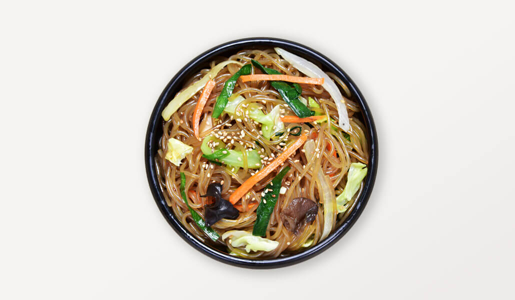 韓國食品-Stir fried glass noodles and vegetables