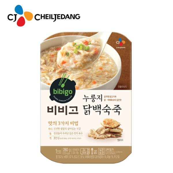 韓國食品-[CJ] 비비고 누룽지닭백숙죽 280g