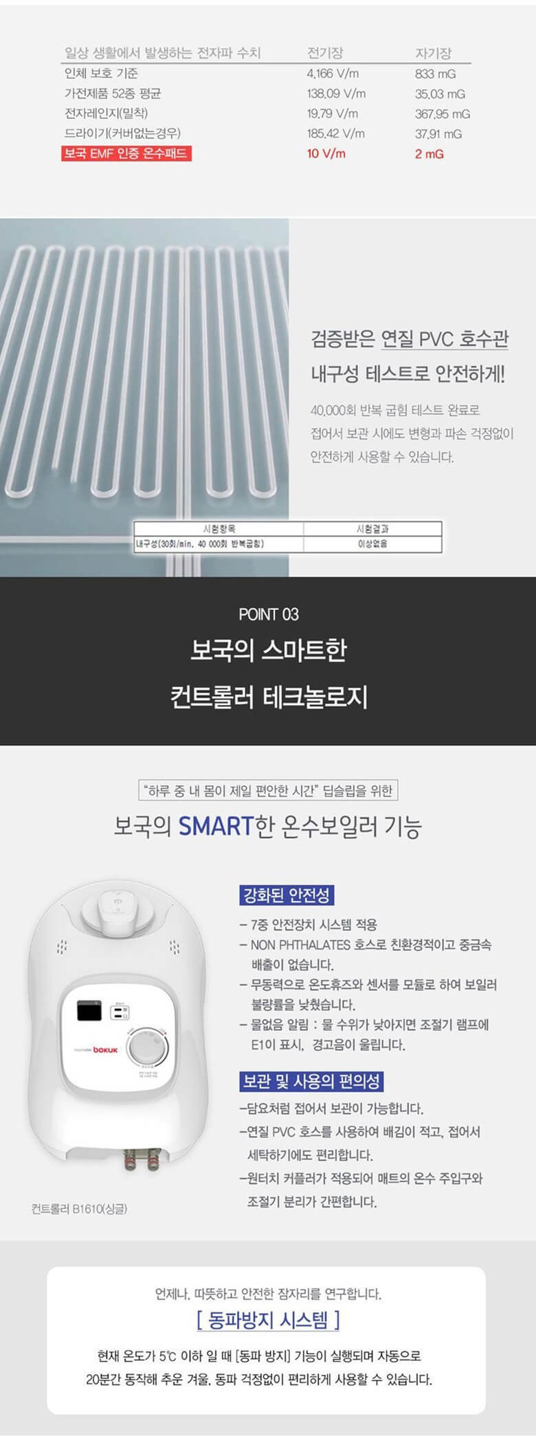 韓國食品-[보국] 에어셀 온수패드 BKW-8805S 100x180cm