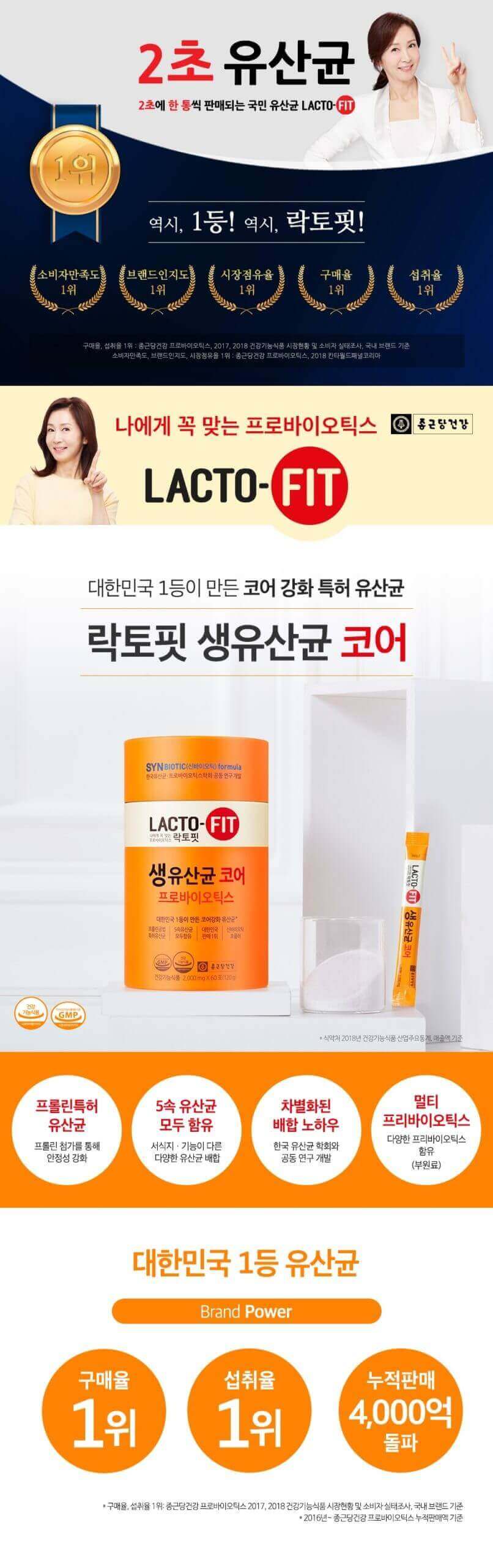 韓國食品-[Chongkundang] 優質乳酸菌 2g*60p