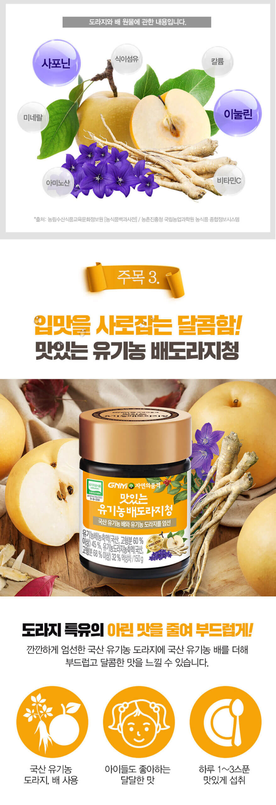 韓國食品-[30%OFF] (Expiry Date: 18/2/2022) GNM Bellflower Pear Extract 150g