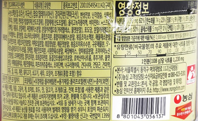 韓國食品-[Nongshim] Angry Jjapaguri Cup Noodle 108g