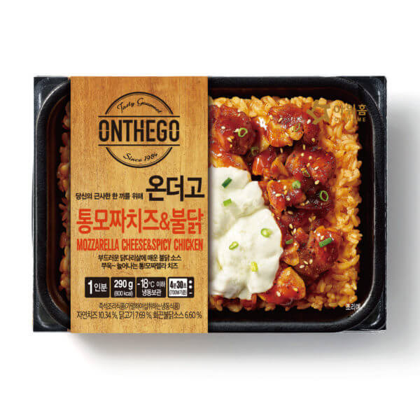 韓國食品-[Ourhome] Onthego Mozzarella Cheese & Spicy Chicken 290g