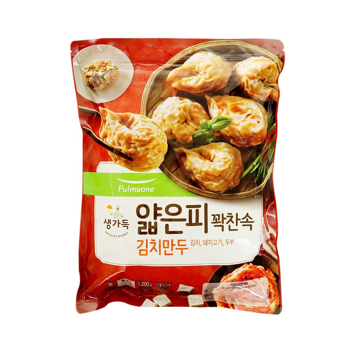 韓國食品-[Pulmuone] Homemade Thin Skinned Meat Dumpling 320g