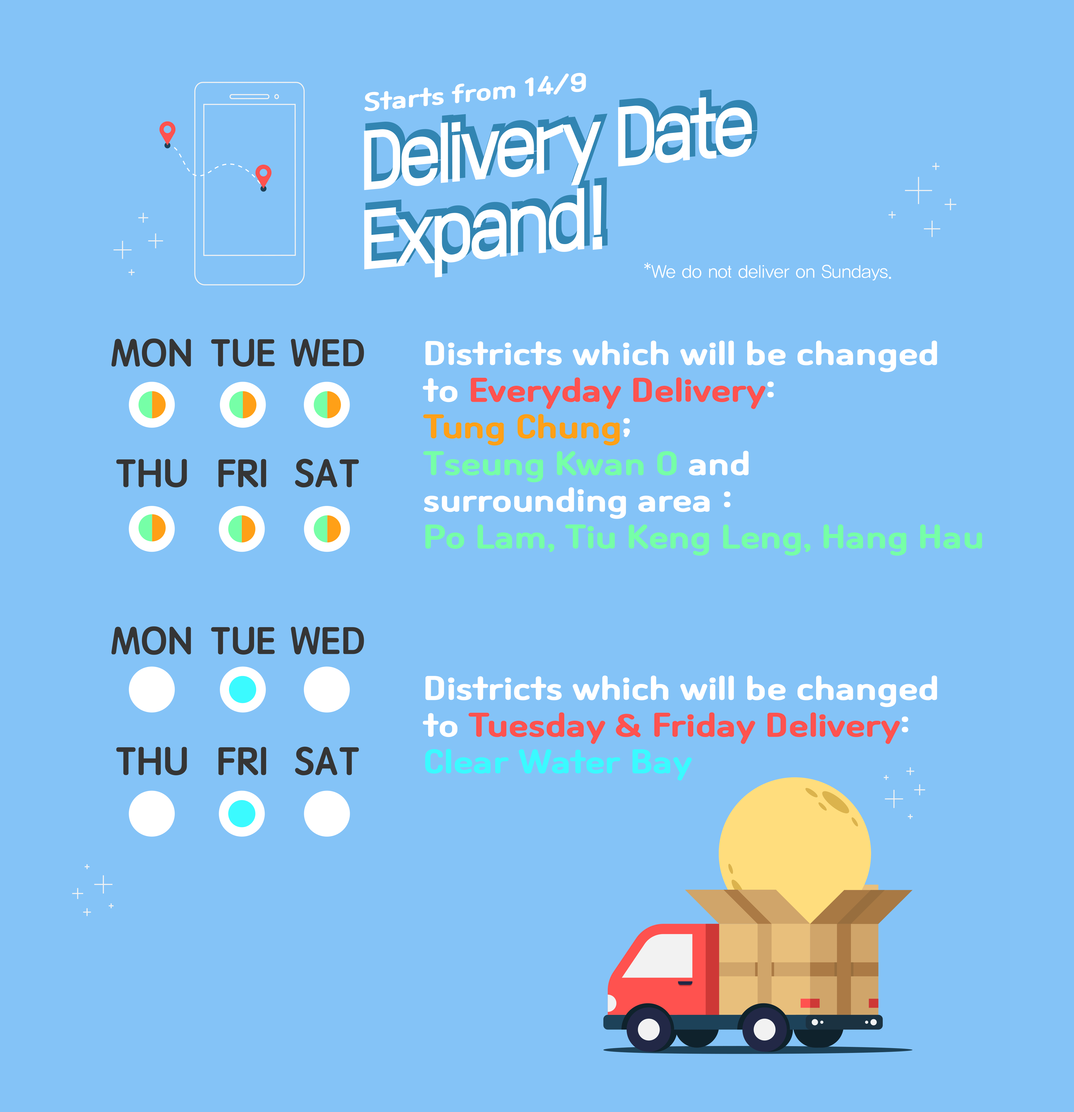 韓國食品-Delivery Date Expand Starts from 14/9