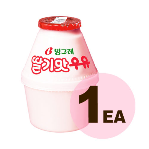 Binggrae-strawberry-Milk-240ml-1ea
