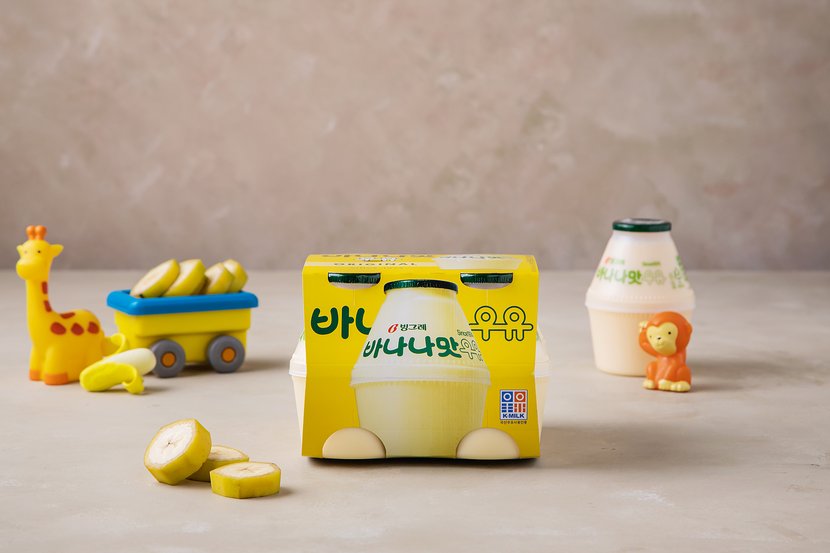 韓國食品-[Binggrae] Banana Flavored Milk 240ml