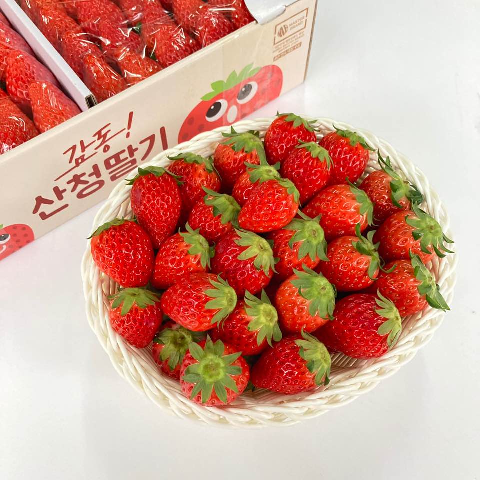 韓國食品-한국산 딸기 750g