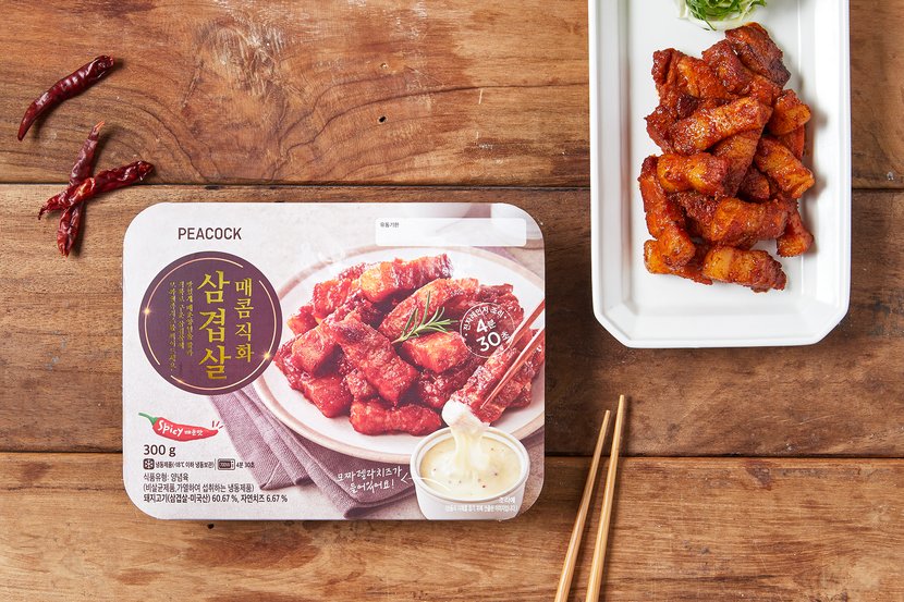 韓國食品-[Peacock] Spicy Pork Belly 300g