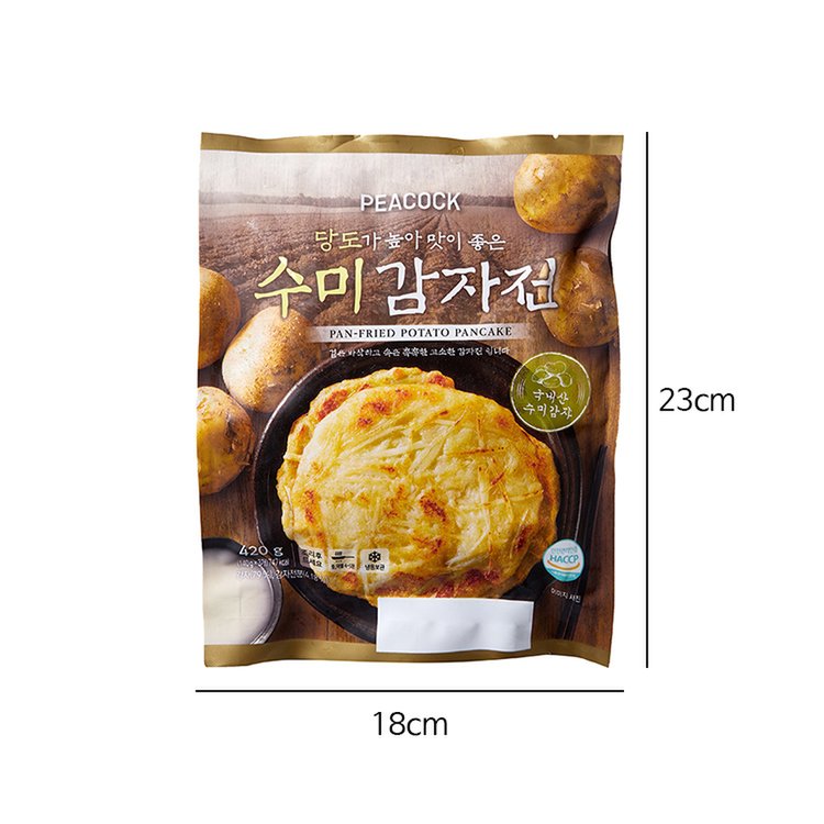 韓國食品-[Peacock] Sumi Potato Pancake 420g