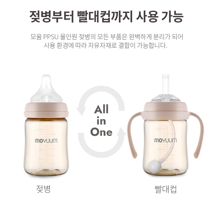 韓國食品-[Moyuum] Premium PPSU All in One Bottle 170ml 1ea