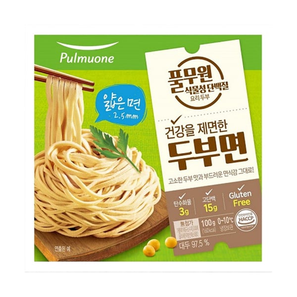 韓國食品-[50%OFF] (Expiry Date: 27/9/2022)[Pulmuone] Thin Tofu Noodle 100g