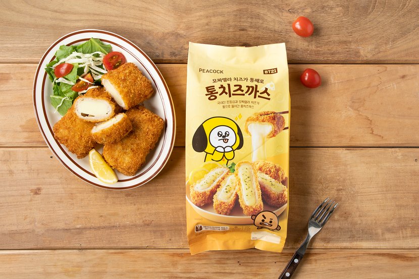 韓國食品-[피코크 Peacock] 통치즈까스 420g