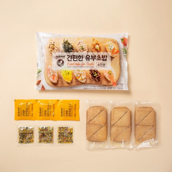 韓國食品-[No Brand] 壽司用油豆腐 540g