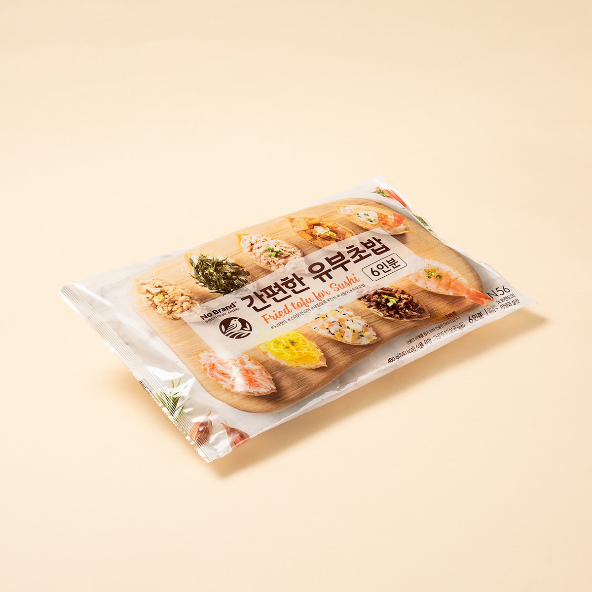 韓國食品-[No Brand] Fried Tofu for Sushi 540g