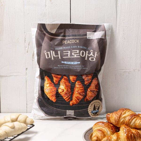 韓國食品-[Peacock] 迷你牛角包 300g