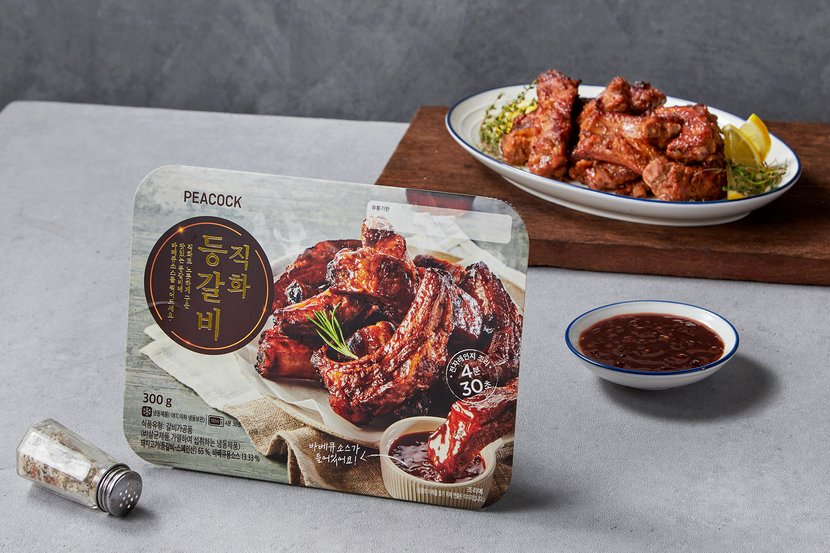 韓國食品-[Peacock] 燒烤醬豬肋骨 300g