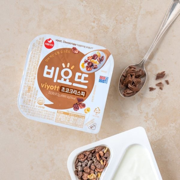韓國食品-[Seoul Milk] Viyott Chococrispy Topping Yogurt 142g
